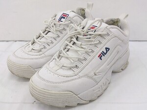 ◇ FILA フィラ 厚底 スニーカー シューズ サイズUS6 ホワイト レディース