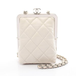 シャネル マトラッセ ブランドオフ CHANEL レザー ショルダーバッグ ラムスキン/プラスチック 中古 レディース