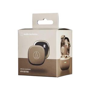 ☆未開封新品 送料無料　AudioTechnica 完全ワイヤレスイヤホン ATH-SQ1TW2 CA　(ケース利用20時間再生/IPX5防水/カフェラテ) 最新型 