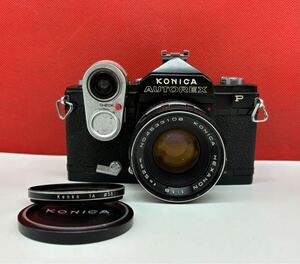 # KONICA AUTOREX P BLACK ブラック フィルムカメラ 一眼レフカメラ ボディ HEXANON F1.8 52mm レンズ ジャンク LIGHT METER Ⅲ コニカ