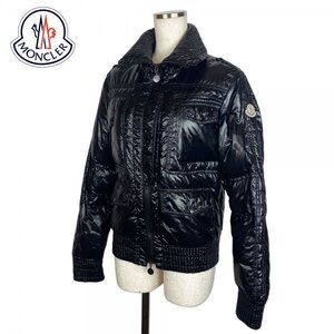 ★激レア廃盤/美品★ MONCLER Baltimore モンクレール ボルチモア ライダース ダウンジャケット 2008年モデル ブラック 黒 サイズ1 M