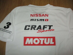 CRAFT・ニスモ・スーパーGT500・レーシングチーム・GTR・GT-R　ドライTシャツ　サイズM　新同美中古　ジャケット