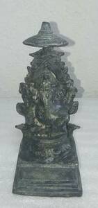 ★　収集家からの初だし　古銅　ガネーシャ像　チベット仏像　合掌　飾る　置物　宗教　中国　インド　タイ　ビルマ　東南アジア