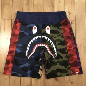 Mix camo シャーク ハーフパンツ Lサイズ a bathing ape BAPE shark shorts ショーツ エイプ ベイプ アベイシングエイプ crazy m9306