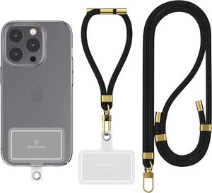 スマホショルダ スマホストラップ ２個セット アイフォン アンドロイド ブラック iPhone ストラップ ショルダー スマホ