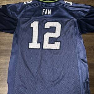 ◎NFL Reebok シアトル・シーホークス ユニフォーム Fan #12 Seattle Seahawks Jersey