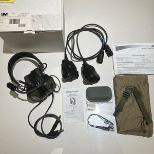 200 実物　PELTOR COMTAC Ⅲ ACH KIT MT17H682FB-19 GN DUAL OD 保管品 PTT コムタック3 88081 インカム ヘッドセット