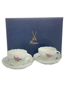 Meissen◆カップ&ソーサー/2点セット/WHT/00572/562