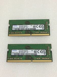 SAMSUNG サムスン ノートPC用メモリ M471A1K43CB1-CTD 8GB×2枚 260pin SO-DIMM PC4-21300 DDR4-2666