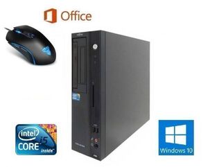 【サポート付き】富士通 J380 Windows10 Office2016 Core i5 大容量メモリー:8GB 新品SSD:120GB & 【最新版】ゲーミングマウス X9 usb有線