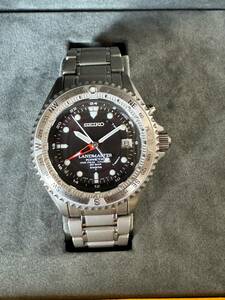 美品　要OH ランドマスター　SBDW005 5M65-0A20　チタン　キネティック　 SEIKO 　PROSPEX セイコー　LANDMASTER 付属品完備