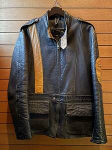 60~70s ビンテージ Waddington ライダース カーコート ルイスレザー ハイウェイマン サイクロン ライトニング addict clothes 666 buco 40