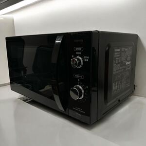 ☆I0127A 東芝 電子レンジ オリジナル ブラック ER-S17E6(K) TOSHIBA 2019年製 シンプル 解凍機能 520W 650W 通電のみ確認済み