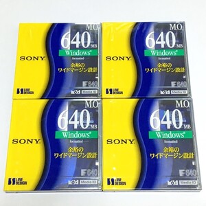 [bdk] 未開封品『SONY MOディスク(640MB) 4枚セット』