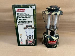 4*1991【Coleman/コールマン】FIUORESCENT LANTERN CAMOUFIAG カムフラージュバージョン 蛍光灯ランタン 店頭引渡可 札幌・美しが丘店