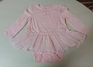 babyGAP ベビーギャップ ベビーペプラムロンパース チュール付ロンパース 美品 6-12m 70cm 子供服 ベビー服 70 1歳