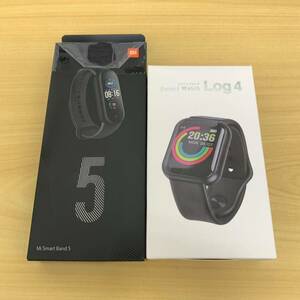 【7019】1円〜 スマートウォッチ Log 4 Mi Smart Band 5 腕時計 メンズ レディース 中古 現状品 動作未確認