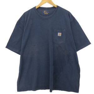 古着 カーハート Carhartt ORIGINAL FIT 半袖 ワンポイントロゴポケットTシャツ メンズXXL相当 /eaa430696