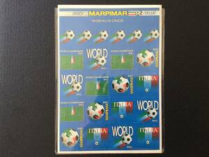 サッカーワールドカップ１９９０　ITALIA 1990 シール・ステッカー・ポストカード