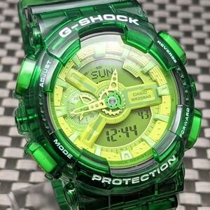 G-SHOCK GA-110B キャンディグリーンベゼル・ベルト [電池新品] - 送料: 230円~