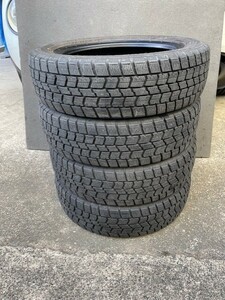 1005-3)155/65R14 グッドイヤーアイスナビ7中古4本セット！山ありスタッドレスタイヤ！