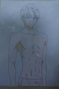 アニメfree!　フリー！　七瀬遙　描き下ろし生クリンナップ