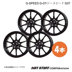 G-SPEED G-07/ジースピードG-07 アコード CL7/CL8/CL9 ホイール 4本【17×7.0J 5-114.3 INSET55 メタリックブラック】HOT STUFF