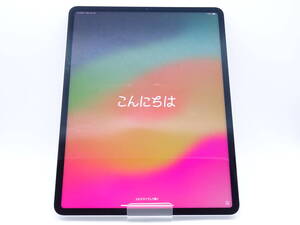 【SIMロック解除品/液晶焼け有】HE-497◆docomo iPad Pro 第5世代 128GB Wi-Fi+Cellularモデル 12.9インチ MHR53J/A シルバー 中古品