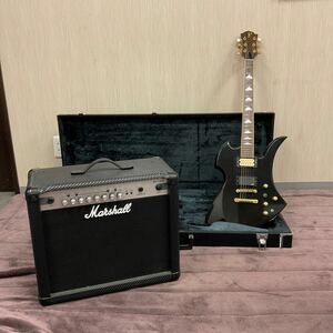 営MK34-120.170Y FERNANDES フェルナンデス エレキギター Marshall マーシャル ギターアンプ MG30CFX 通電確認済 楽器 弦楽器 ギター 