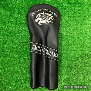 美品☆激レア☆EMILLID BAHAMA☆エメリッドバマハ ヘッドカバー☆ DW用☆ドライバー用☆ブラック×ホワイト