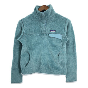 patagonia パタゴニア リツール スナップT フリースジャケット アウトドア ワンポイントロゴ (レディース S) 中古 古着 R7611