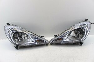 美品/キズ無　フィット　ハイブリッド　GP1　ヘッドライト　左右　セット　キセノン　HID　レベ付　P9604　打刻6　295597/295598