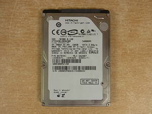 △B/323●日立 HITACHI☆2.5インチHDD(ハードディスク)☆160GB SATA300 5400rpm☆HTS545016B9A300☆中古品