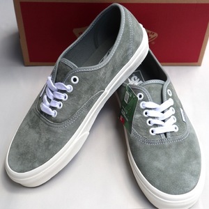 27.5cm Vans AUTHENTIC オーセンティック Pig Suede Shadow バンズ スニーカー セージグリーン色 US9.5