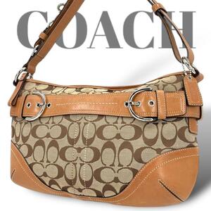 美品　COACH コーチ　2WAY ショルダーバッグ　肩掛け　斜め掛け