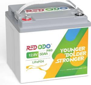 新品　Redodo 12V 50Ah PRO リン酸鉄リチウムイオンバッテリー 640Wh 10年寿命 軽量 小型化12v LiFePO4 BMS保護 充放電サイクル4000回以上