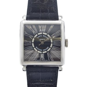 FRANCK MULLER フランクミュラー 6000H AT/自動巻 マスタースクエア クォーツ 黒文字盤 SS メンズ腕時計