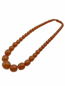 【1円スタート!!】琥珀 コハク アンバー ネックレス 小粒 大粒 レディース 6.8mm-19.6mm amber necklace woman