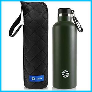 ★グリーン_750ML★ FJbottle 水筒 750ml 真空断熱 保温 保冷 第2世代 スポーツボトル 直飲み ステンレスボトル スポーツ飲料対応