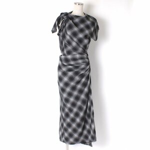 【タグ付き・新品・定価90,200円】ISABEL MARANT ETOILE NAERYS DRESS 40 ANTHRACITE 22ARO2178 イザベルマランエトワール ドレス