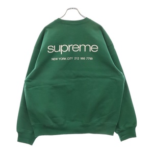 SUPREME シュプリーム 23AW Nyc Crewneck ニューヨーク クルーネック スウェット トレーナー グリーン