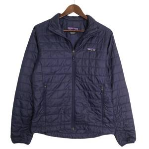 patagonia パタゴニア ナノパフ ジャケット アウトドア ネイビー (メンズ XS) 中古 古着 A2645