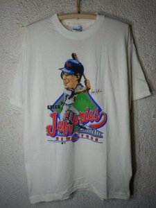 to3496 激レア　訳アリ　SALEM SPORTSWEAR　アメリカ製　80ｓ　vintage　ニューヨーク　メッツ　グレッグ　ジェフリーズ　tシャツ　人気