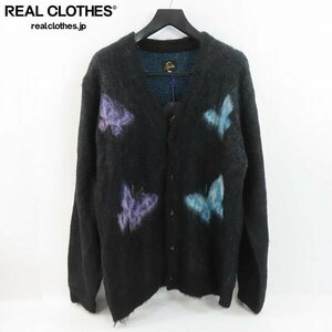 ☆【未使用】Needles × STUDIOUS/ニードルス ステュディオス 別注 Mohair Cardigan モヘア カーディガン ブラック J0365/L /060