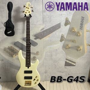 MJ250115-2【USED】YAMAHA ヤマハ エレキベース BB-G4S パールホワイト 動作品