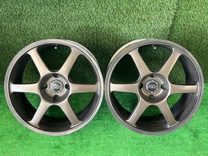 大阪KT0429B♪ ヨコハマ YOKOHAMA AVS モデル6 MODEL6 17ｘ8J 4H/114.3 +35 17インチ 2本セット 売切り 