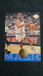 1995年当時物!UPPER DECK製ORLANDO MAGIC「ANFERNEE・HARDAWAY/NBA FIRST ALL-TEAM」トレーディングカード1枚/PENNYペニーハーダウェイ 