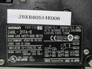 中古 OMRON 小形電磁ロック・セーフティドアスイッチ D4NL-2FFA-B(JBXR60514E008)