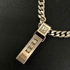 (C111511) レダシルマ Beemax ネックレス アクセサリー 喜平6面シングル ダイヤ D.0.10ct ペンダント チャーム トップ チェーン シルバー