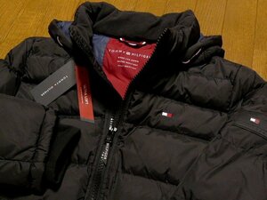 XL(US)XXL(JP位)★格安即決＋送無料★新品トミーヒルフィガーUSA限定 マッドブラック 極暖蓄熱 ダウンジャケット同機能DOWN ALTERNATIVE